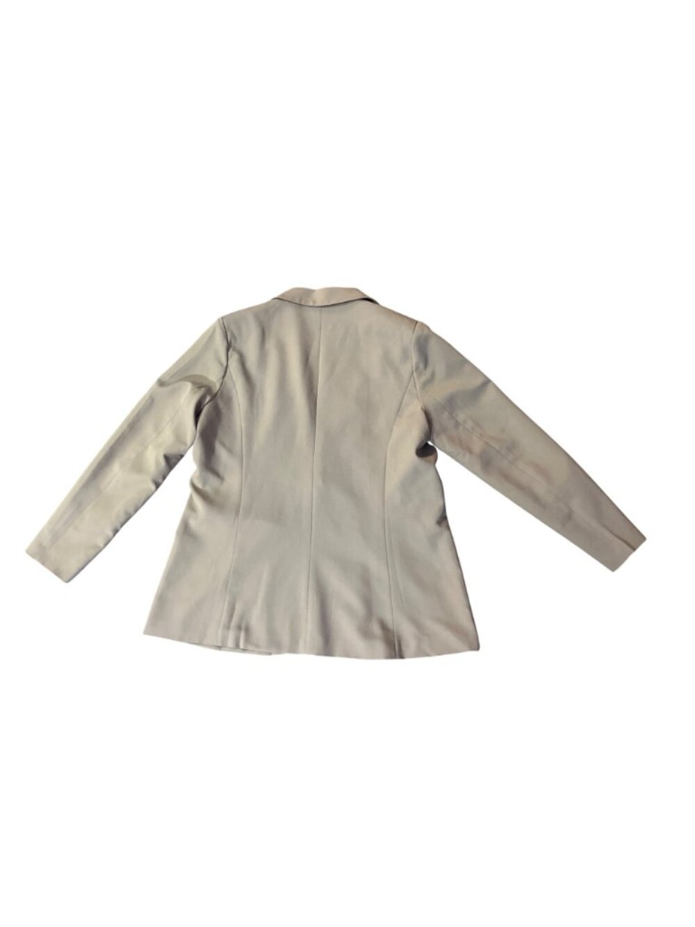 Womens Blazer XL Dark Khaki Tan Polyester Rayon Blend Jacket USED - Picture 11 of 13